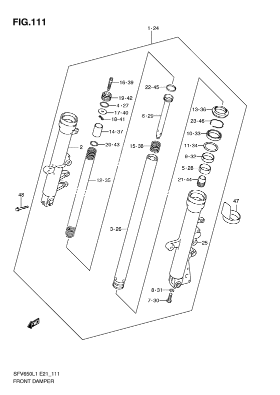 Front damper              

                  Sfv650al1 e21