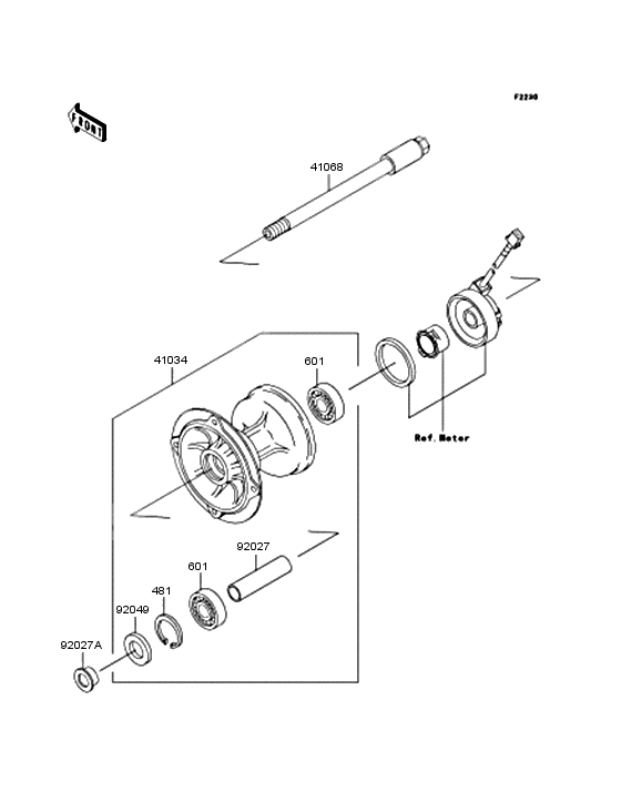 Front hub