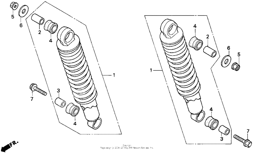 Rear shock absorber