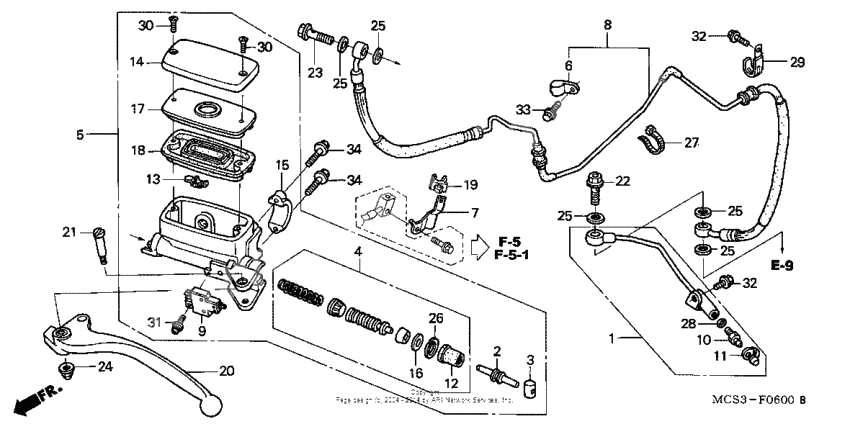 Главный цилиндр сцепления