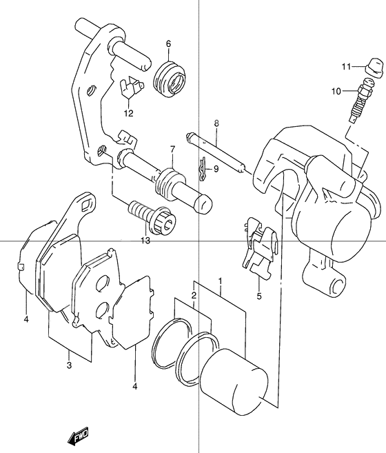 Front caliper