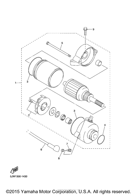 Starting motor