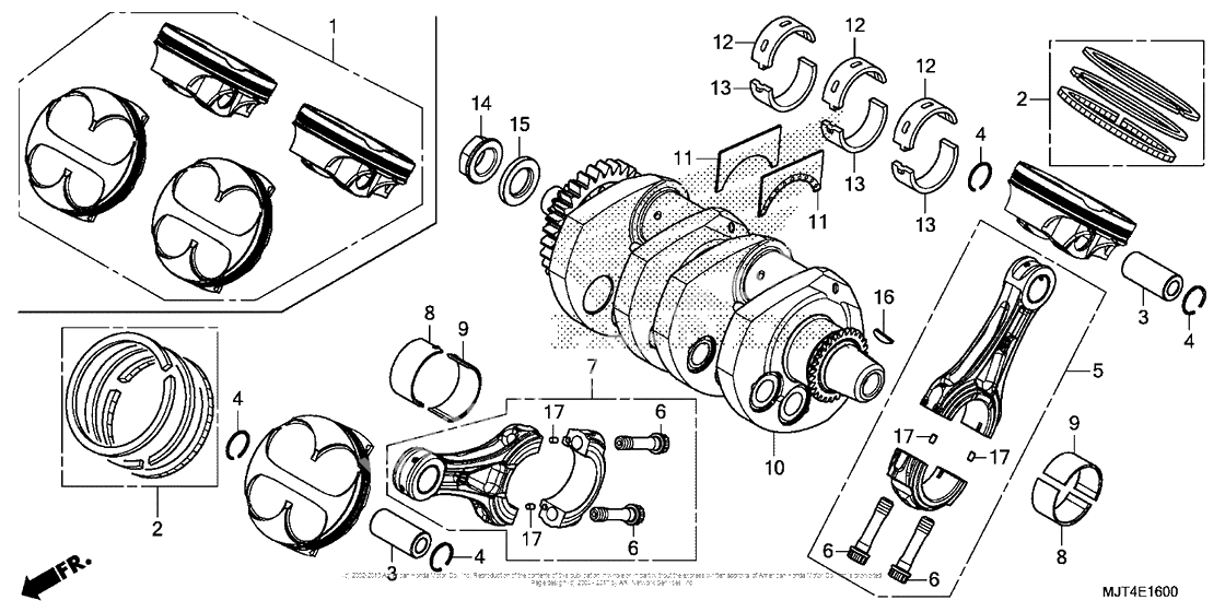 Коленчатый вал & Поршень