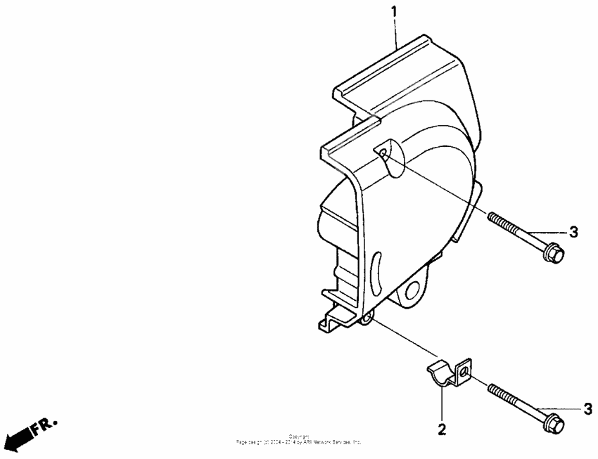 Left rear crankcase cover
