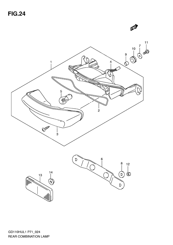 Rear combination lamp