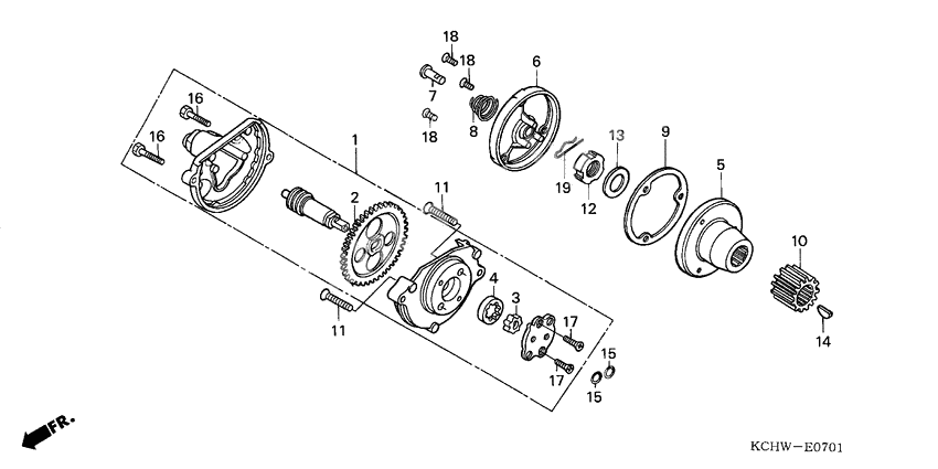 Oil pump              

                  2