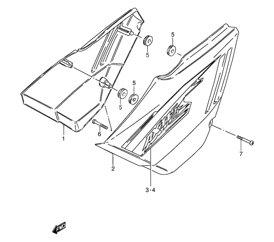 Frame cover              

                  Model x/y