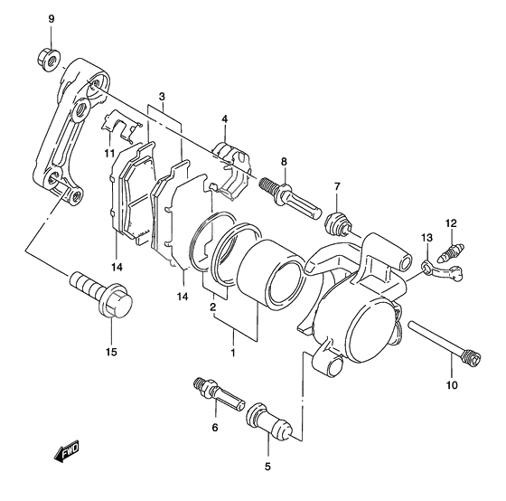 Front caliper