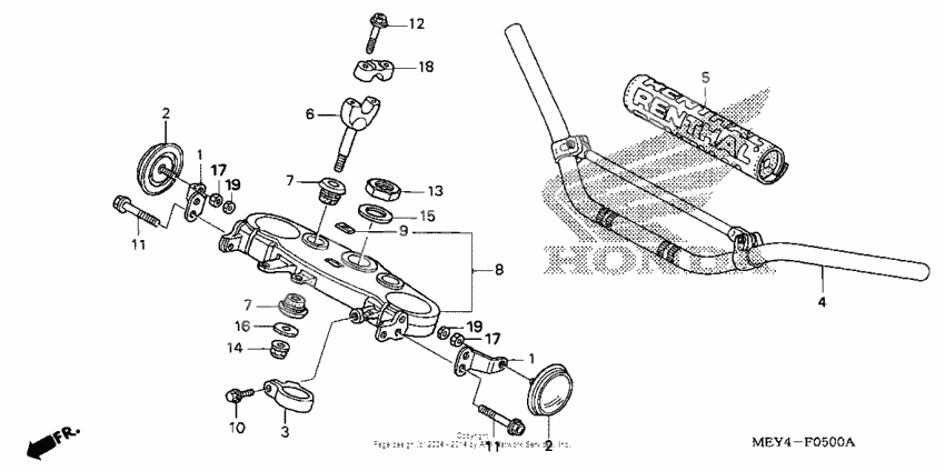 Handlebar + top bridge (1)