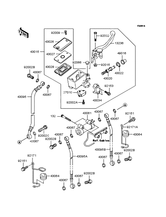 Front master cylinder              

                  ZR750-H3/H4