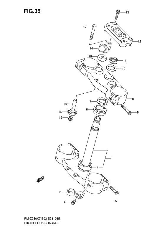 Steering stem              

                  Model k7