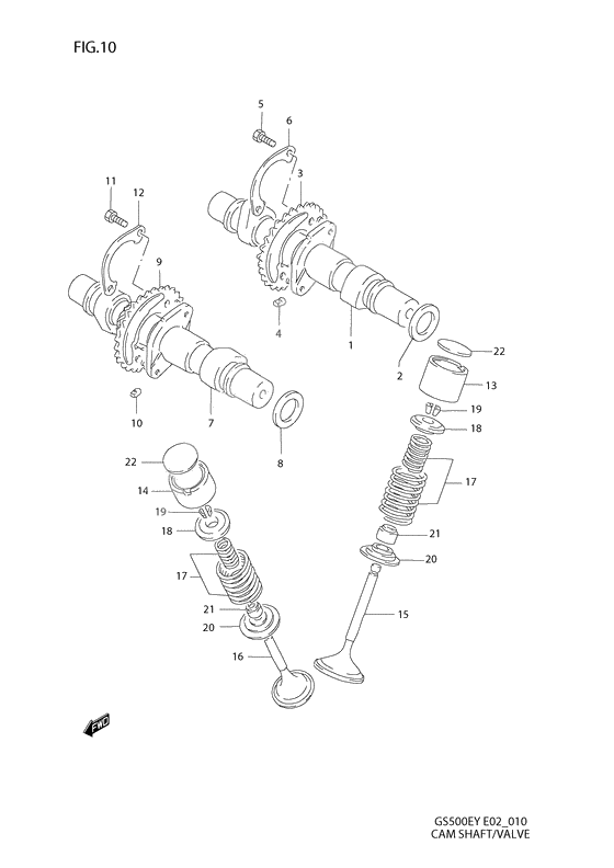 Cam shaft - valve