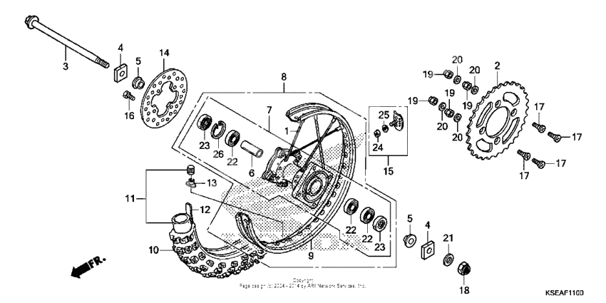 Rear wheel