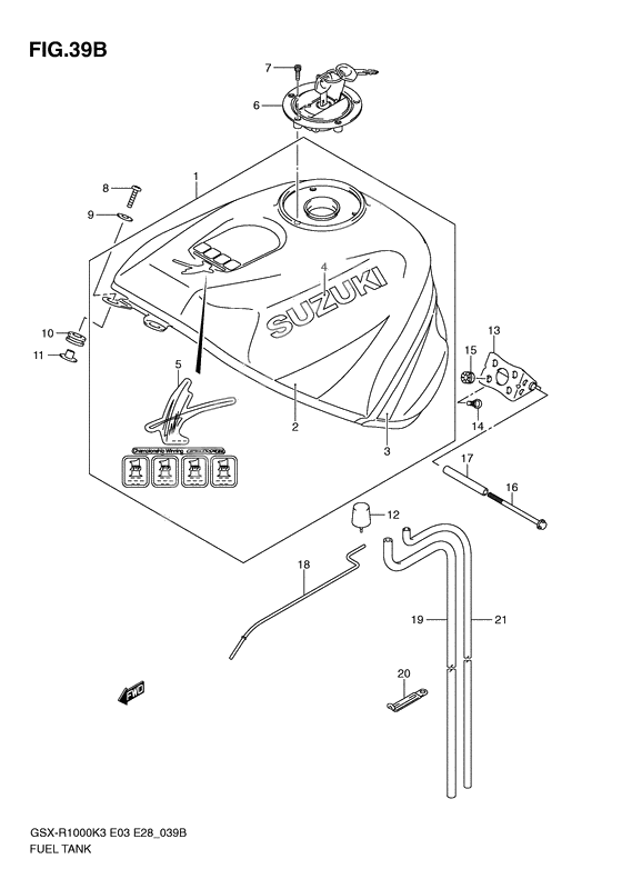 Tank fuel              

                  Gsx-r1000zk4 e3, e33