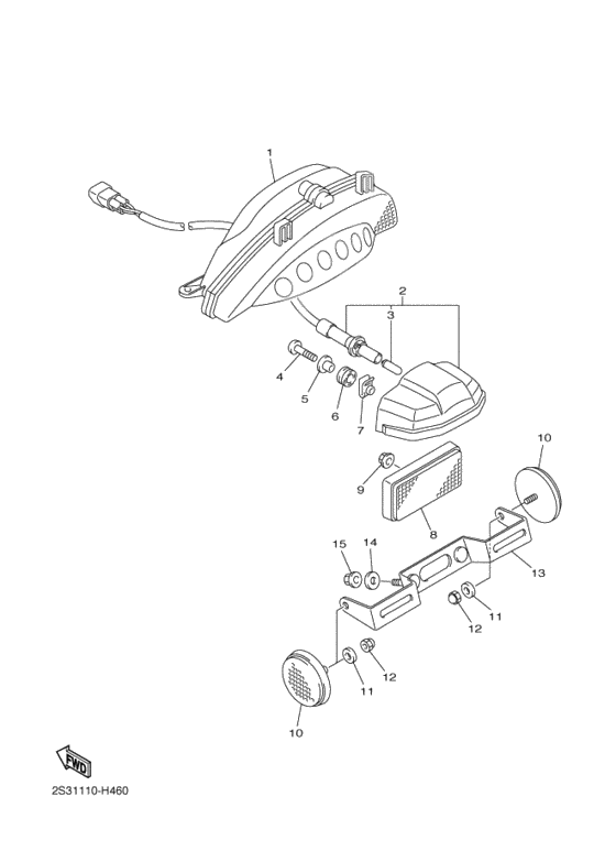 Taillight unit ass`y