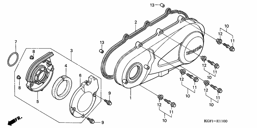 Left crankcase cover