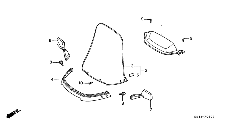 Meter visor/wind screen