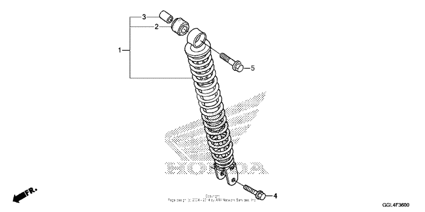 Rear shock absorber