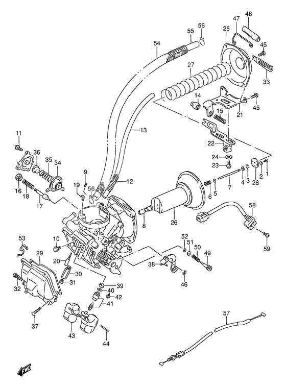 Carburetor assy              

                  Front