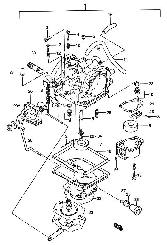 Carburetor assy