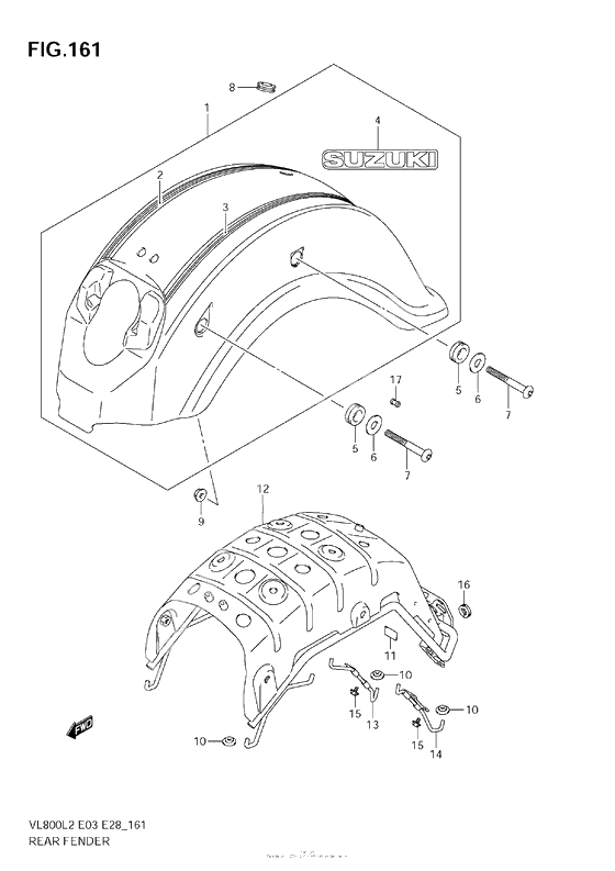 Rear Fender (Vl800T E33)
