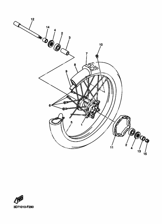 Переднее колесо