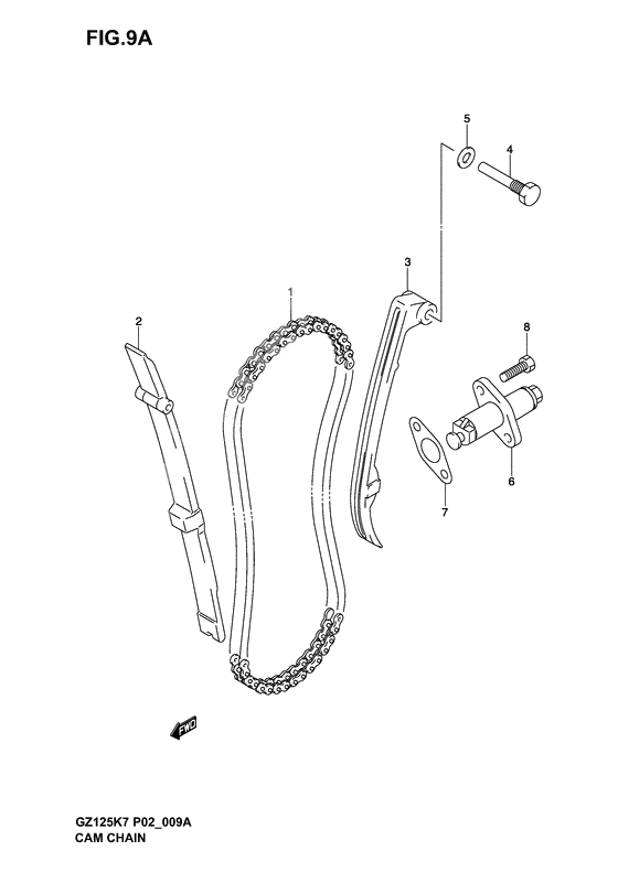 Cam chain              

                  Model k4/k5/k6/k7