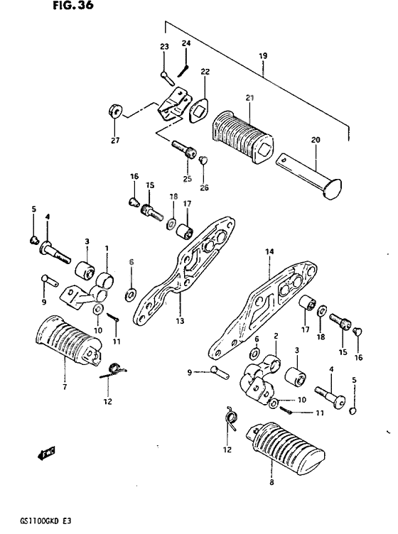 Footrest              

                  Gs1100gkz