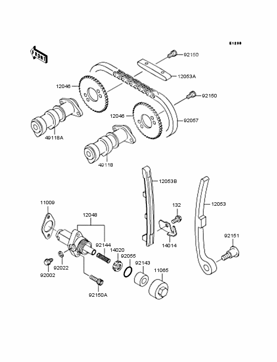 Camshaft/tensioner