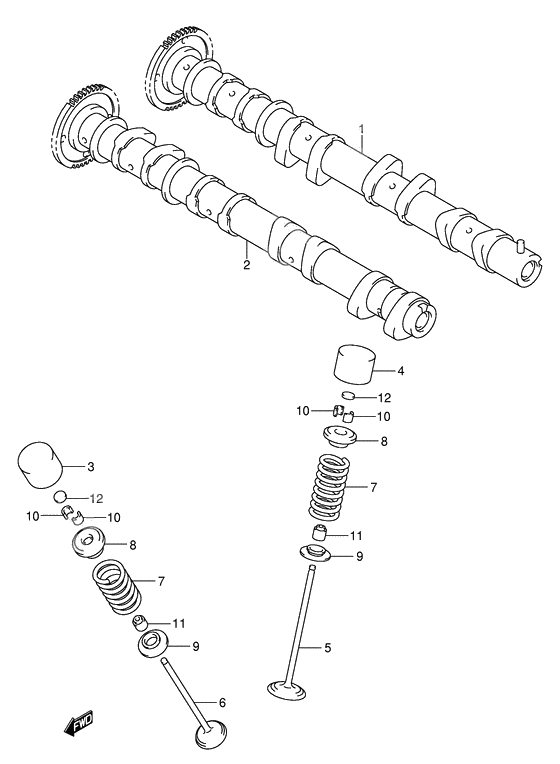 Cam shaft - valve