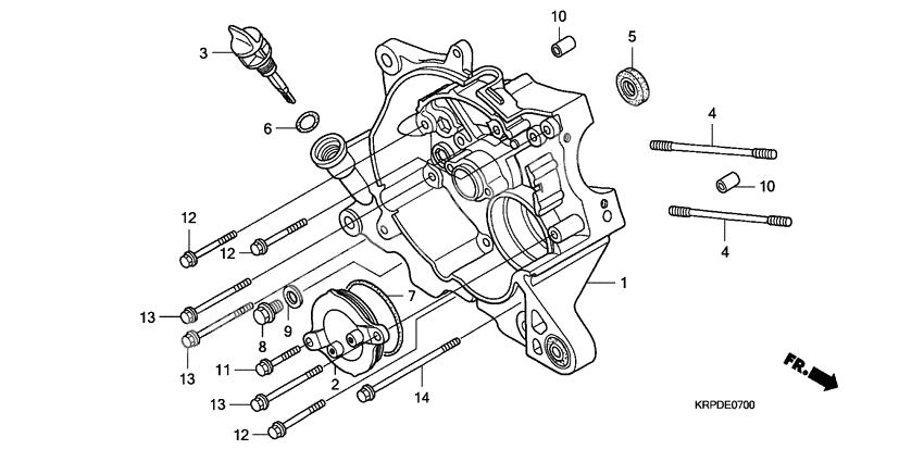 Right crankcase