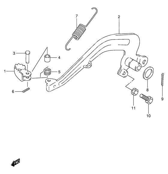 Front brake caliper