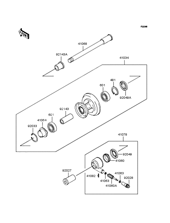 Front hub