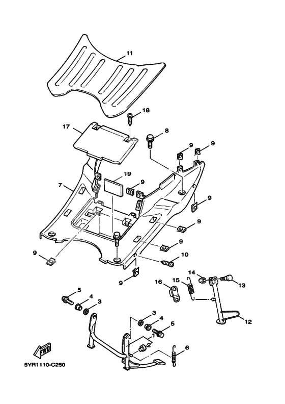 Support & repose pied