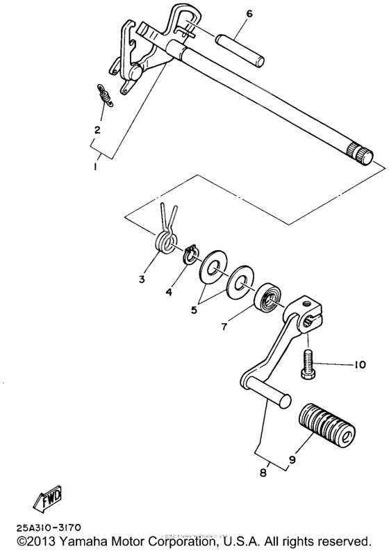 Shift shaft