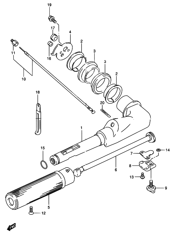 Tiller handle