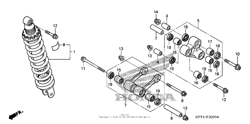 Rear shock absorber