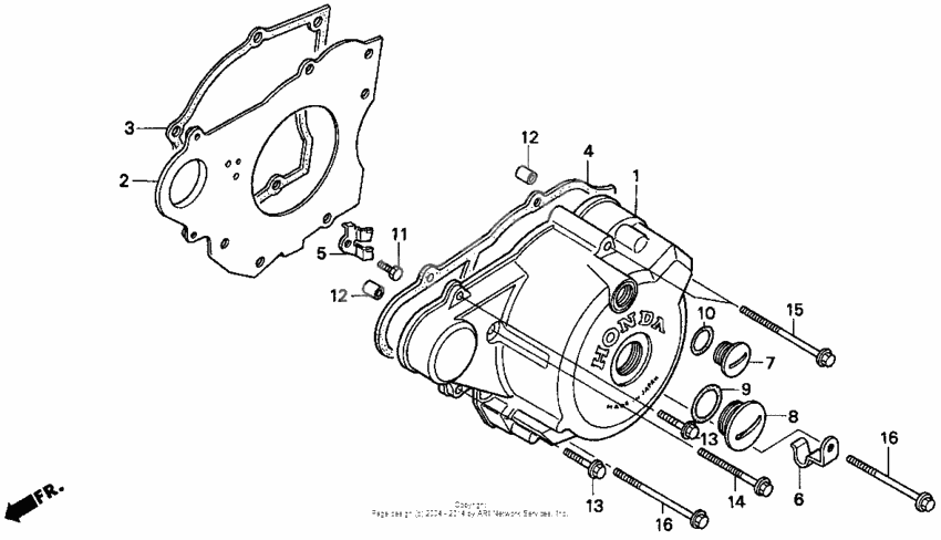 Left crankcase cover