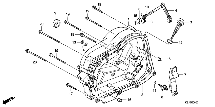 Right crankcase cover