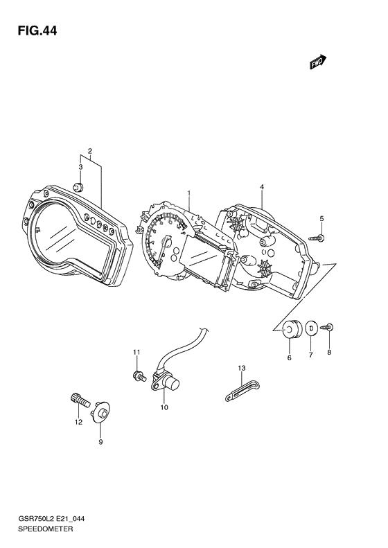 Speedometer              

                  Gsr750l2 e21
