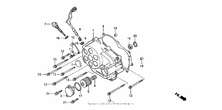 Right crankcase cover