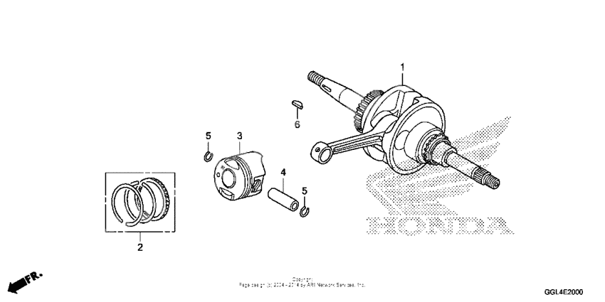 Crankshaft + piston