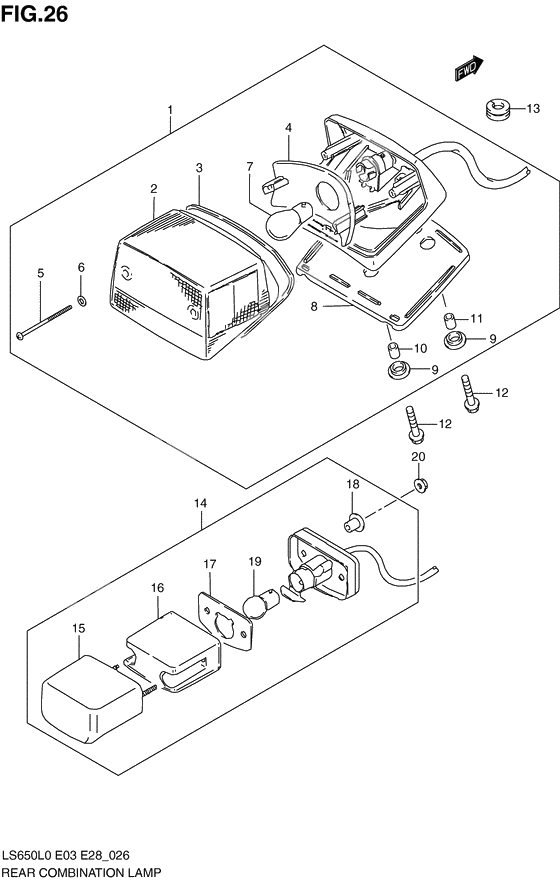 Rear combination lamp