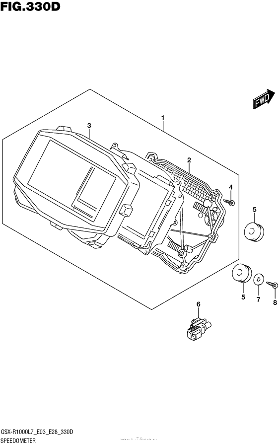 Speedometer (Gsx-R1000Al7 E03)