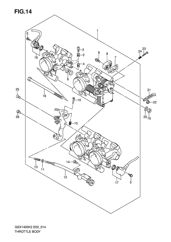 Throttle body              

                  Model k2