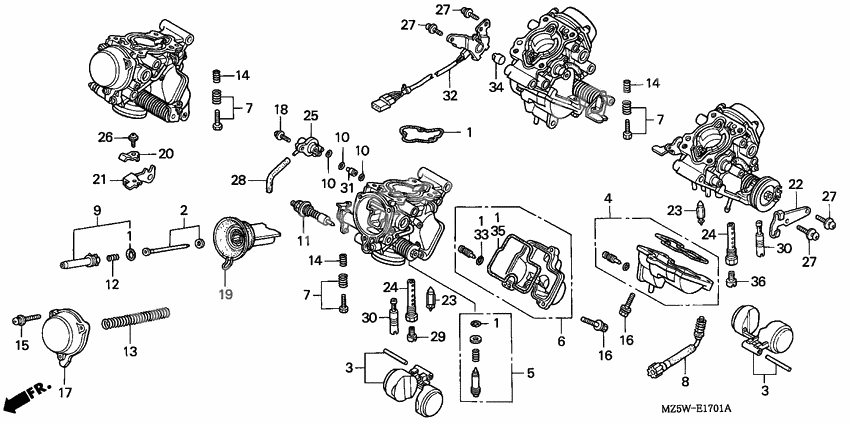 Carburetor assy              

                  COMPONENT PARTS