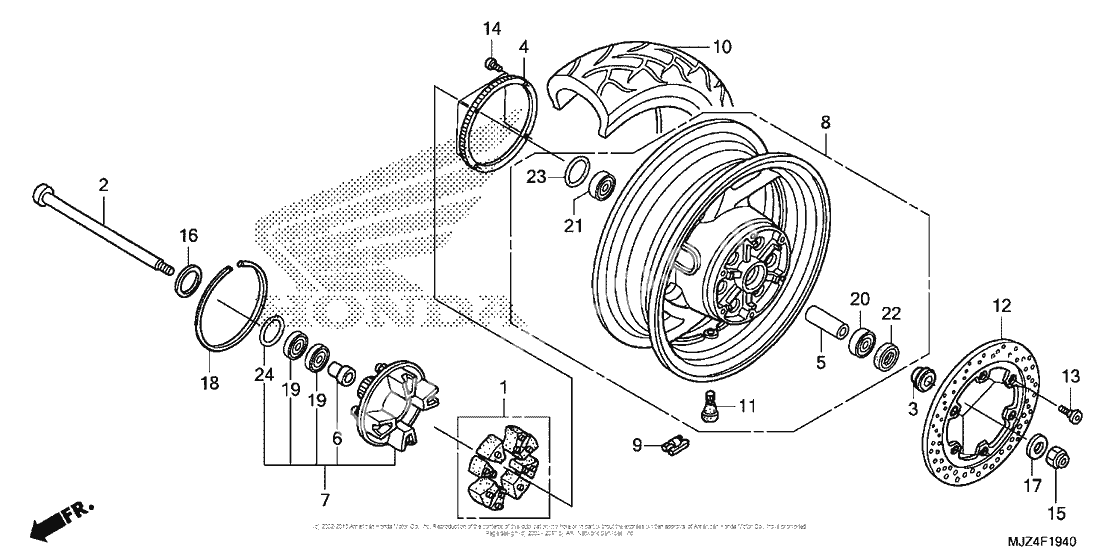 Заднее колесо
