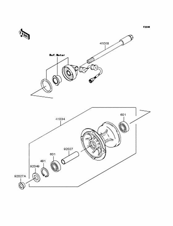 Front hub