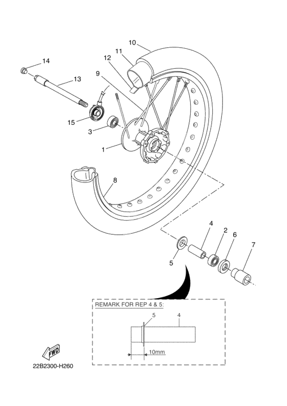 Переднее колесо