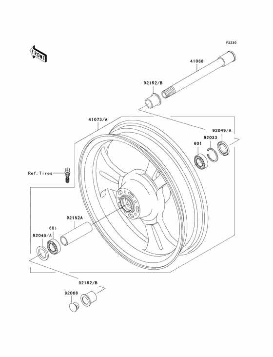 Front hub